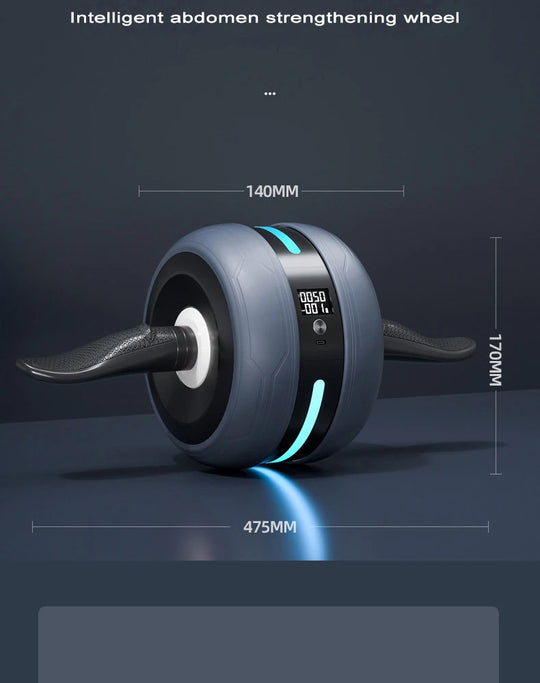 Intelligent Automatic Rebound Ab Roller, Abdominal Wheel for camping, Silent Fitness, Abdominal Strengthening Wheel