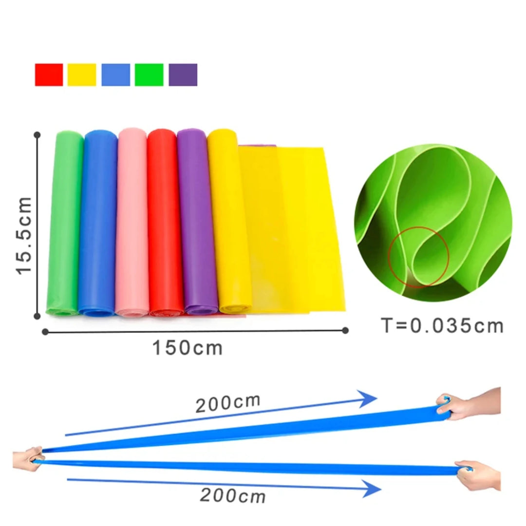 TPE Yoga Resistance Band - Elastic Loop for Pilates, Stretching & Strength Training - Size