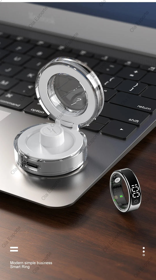 Smart Ring - 5ATM Waterproof with Heart Rate, Sleep & Health Monitoring
