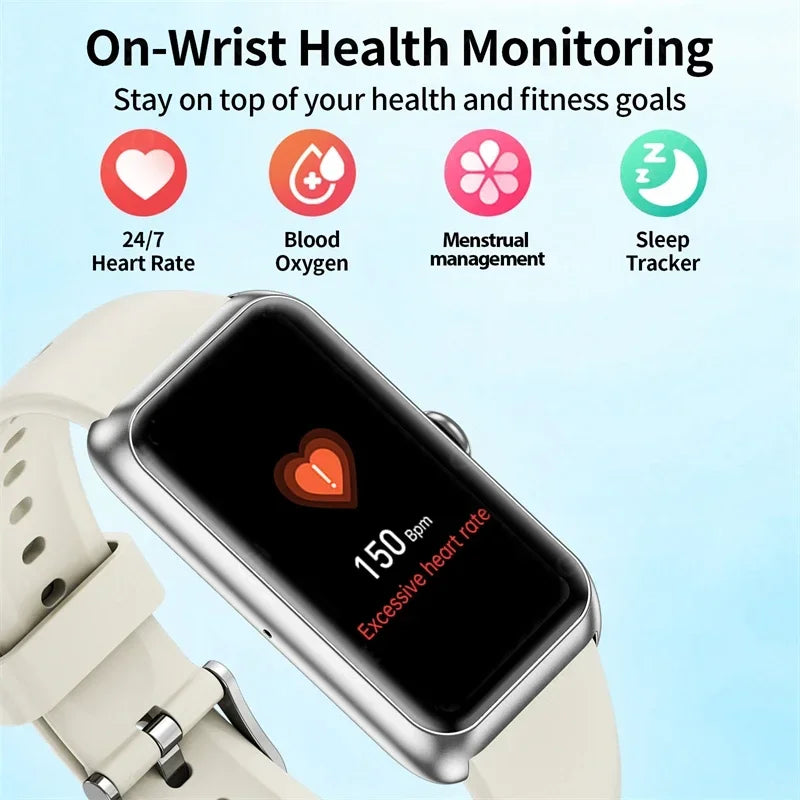 Fitness Tracker with Heart Rate & Sleep Monitor - Waterproof Smart Watch for Women & Men