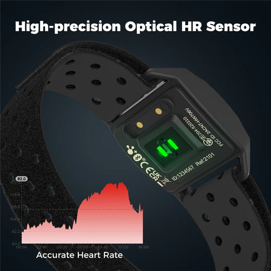Heart Rate Monitor Armband - Optical Bluetooth 4.0 ANT+ for Garmin, Wahoo & Bike Computer