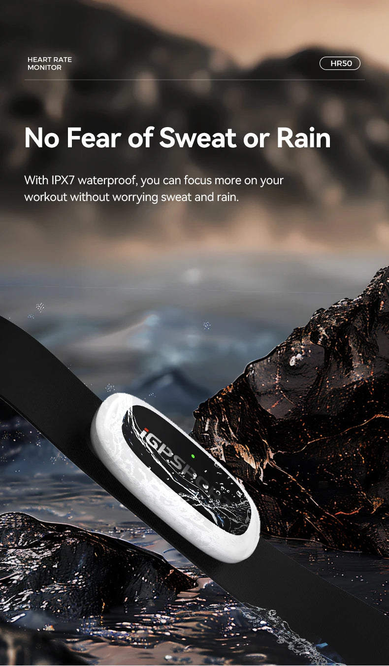 Heart Rate Monitor Sensor - Waterproof Bike Computer Fitness Tracker