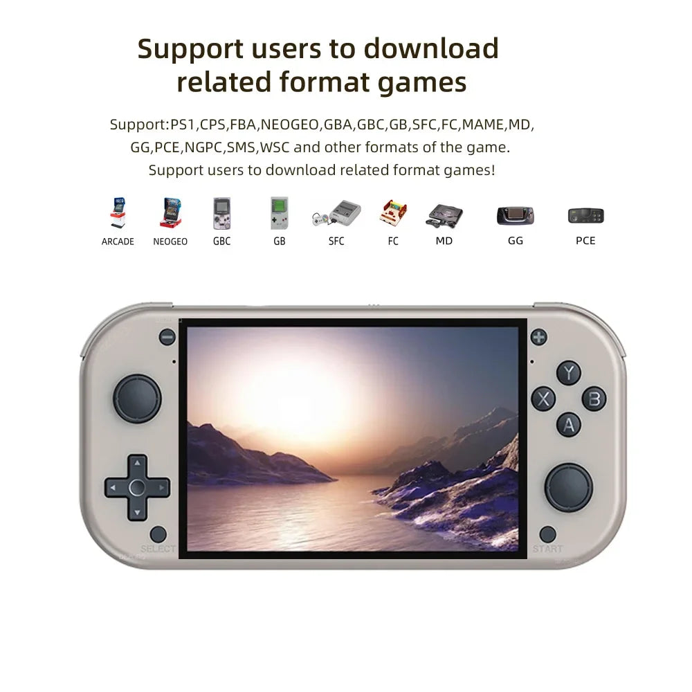 Retro Handheld Game Console - 4.3" Screen, 30000 Games, PSP PS1 Emulator, 64GB/128GB