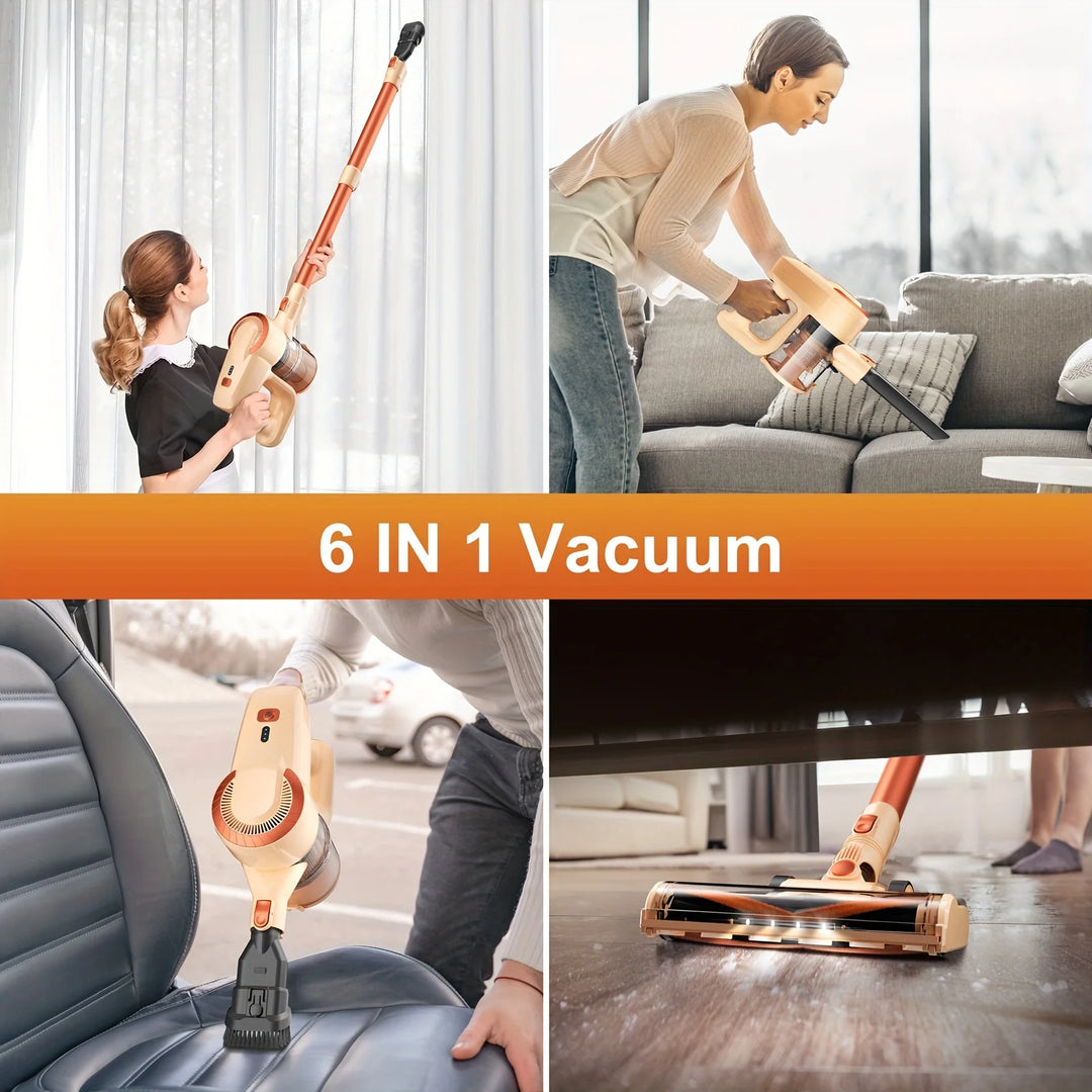 Cordless Vacuum Cleaner - 20KPa Stick & Handheld for Home, Pet Hair & Hard Floors