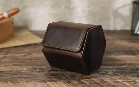 Vintage Genuine Leather Watches & Jewelry Organizers for Men Women