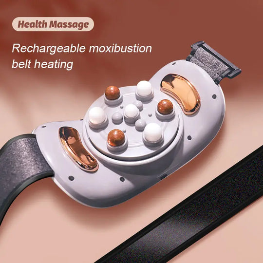 Electric Moxibustion Heating Belt Massager Neck Waist Leg Massage Improve Indigestion
