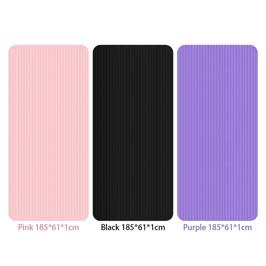 Yoga Mat Non Slip Exercise Mat Thick Solid Color Fitness Mat Yoga Workout Mat Multi-Function for Home Gym