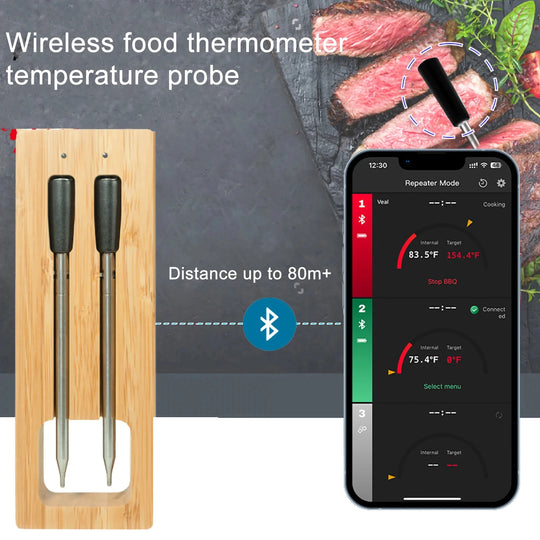 Smart Wireless Meat Food Thermometer Kitchen Cooking Tool
