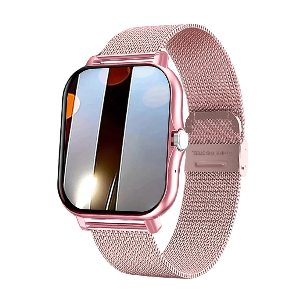 Square Sport Smartwatch - Heart Rate & Sleep Monitor with BT Call