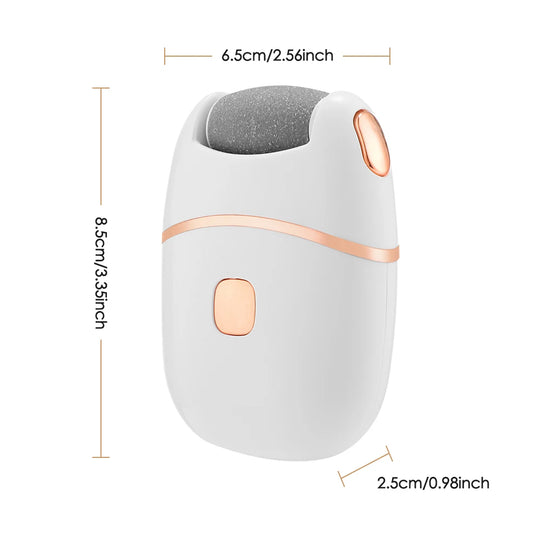 Electric Foot Callus Remover - Rechargeable Pedicure Tool, 2-Speed, LED Light, Diamond Grinding Head