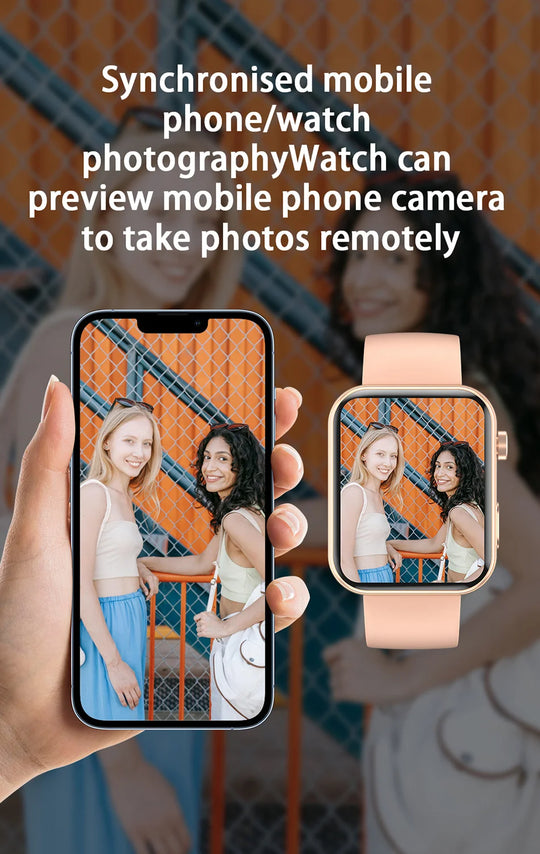 Smart Watch with Camera - Photo Video Heart Rate Bluetooth Call Waterproof