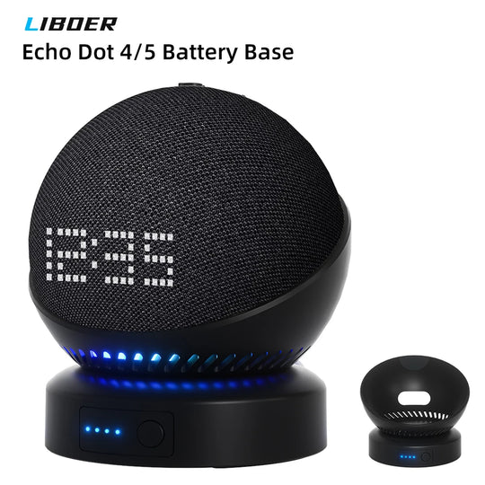Echo Dot Battery Base - Portable Rechargeable Wireless Base for Echo Dot 4th & 5th Gen
