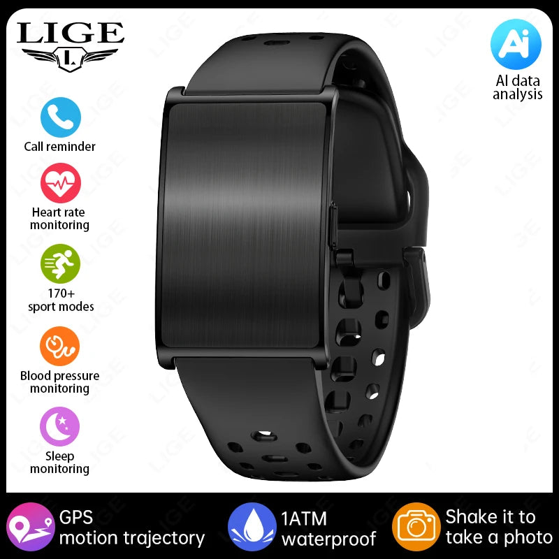 GPS Smart Watch - Heart Rate Blood Pressure Health Tracker Call Reminder
