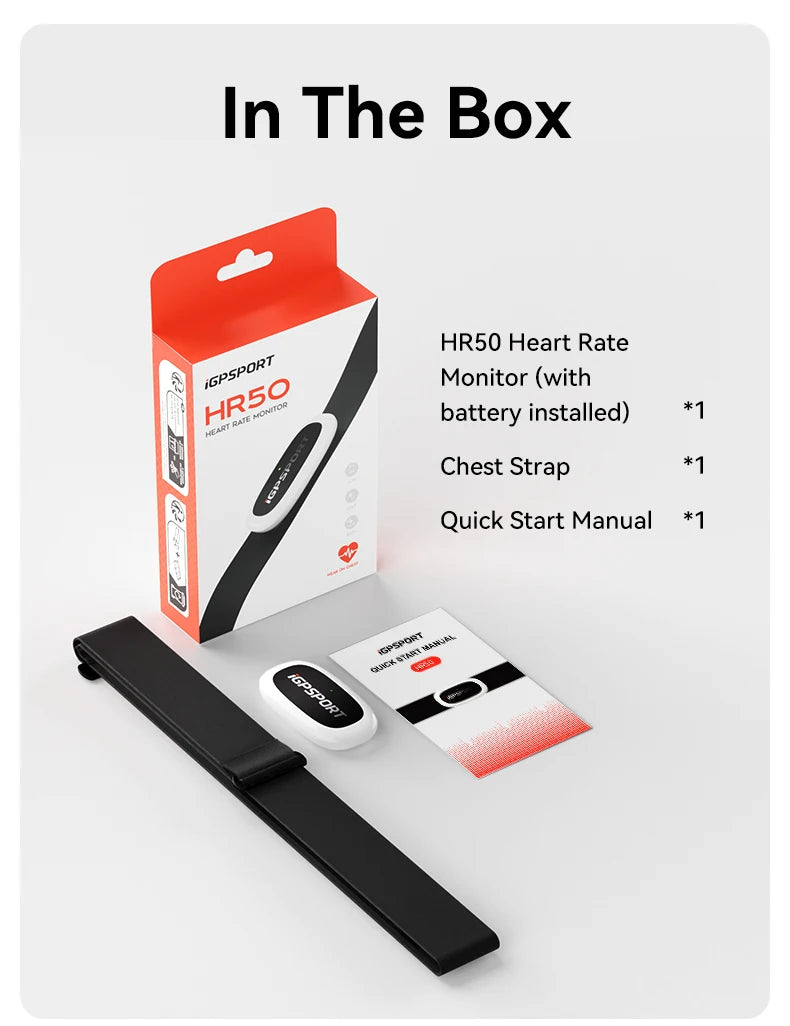 Heart Rate Monitor Sensor - Waterproof Bike Computer Fitness Tracker