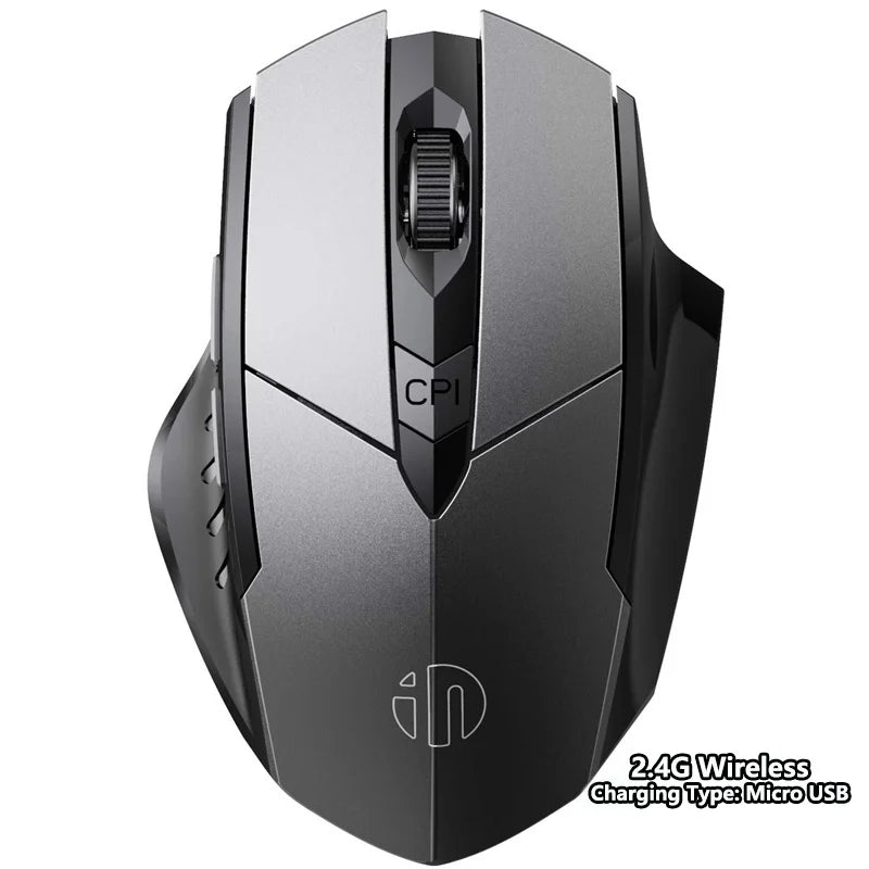 Wireless Mouse F1S - Silent Ergonomic, 2400 DPI, 500mAh - for PC, Laptop & Tablet