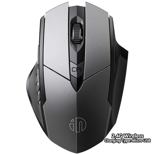 Wireless Mouse F1S - Silent Ergonomic, 2400 DPI, 500mAh - for PC, Laptop & Tablet