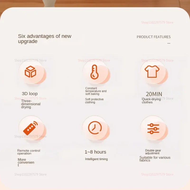 Mini Portable Dryer Foldable Electric Dryer