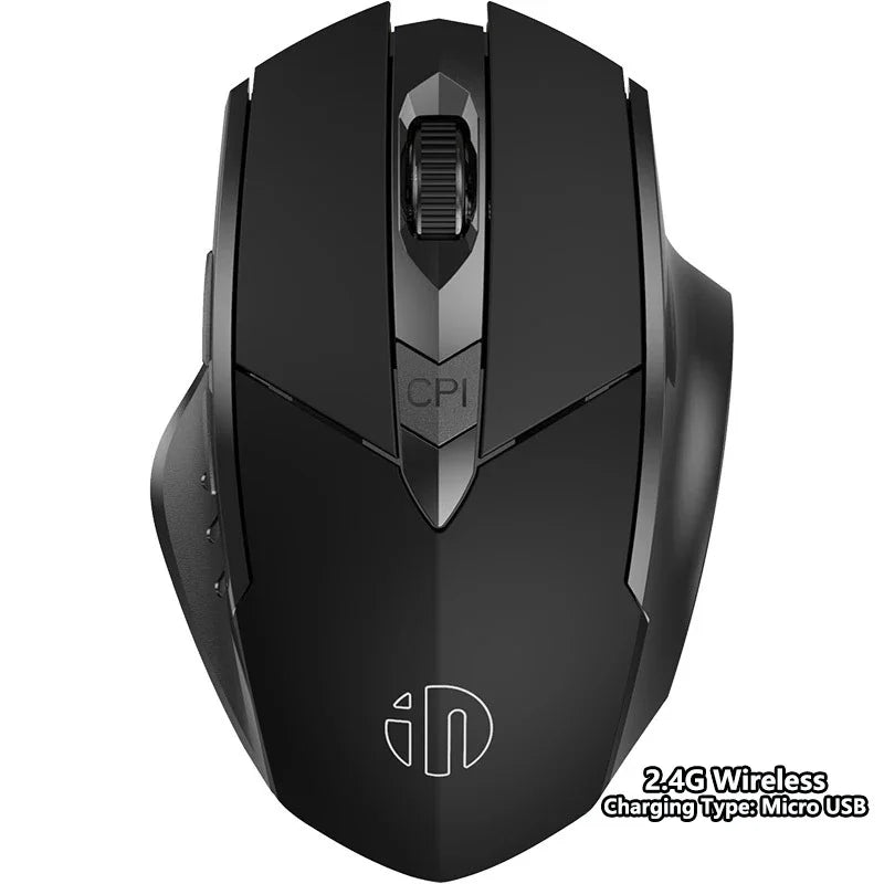 Wireless Mouse F1S - Silent Ergonomic, 2400 DPI, 500mAh - for PC, Laptop & Tablet