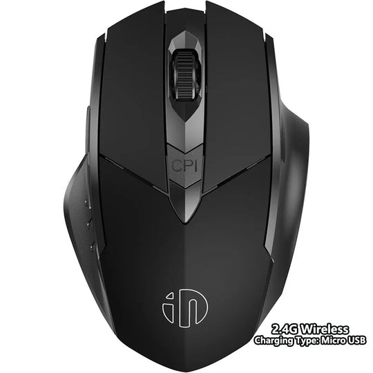 Wireless Mouse F1S - Silent Ergonomic, 2400 DPI, 500mAh - for PC, Laptop & Tablet