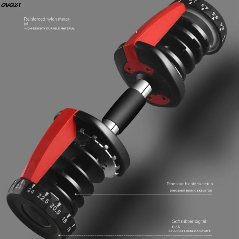 OVOZI Adjustable Dumbbell Men's Dormitory Home Exercise Barbell Kettlebell Exercise Arm Muscle Fitness Equipment Hot New