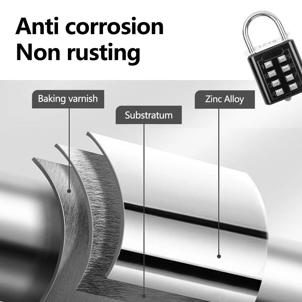 Travel Smart Lock With Key Anti-theft