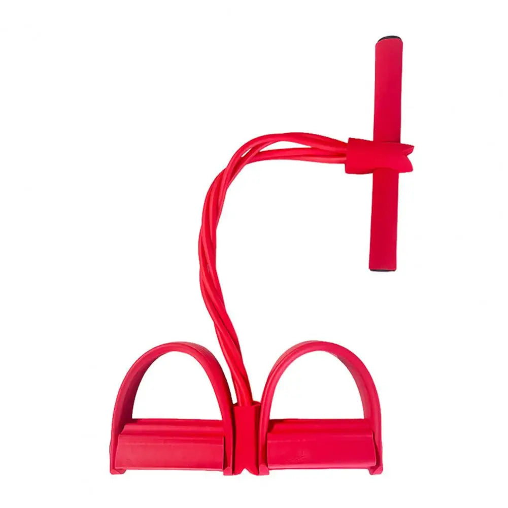 Pedal Resistance Band with Handle - 4/6 Tube Elastic Pull Rope for Yoga & Strength