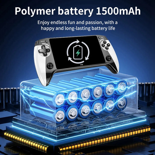 Handheld Game Console - 5.5" IPS Screen, 2000+ Retro Games, 8GB, WiFi