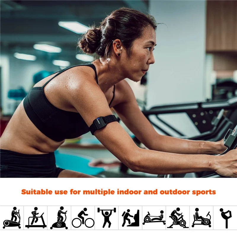 Heart Rate Monitor Armband - Optical Bluetooth 4.0 ANT+ for Garmin, Wahoo & Bike Computer