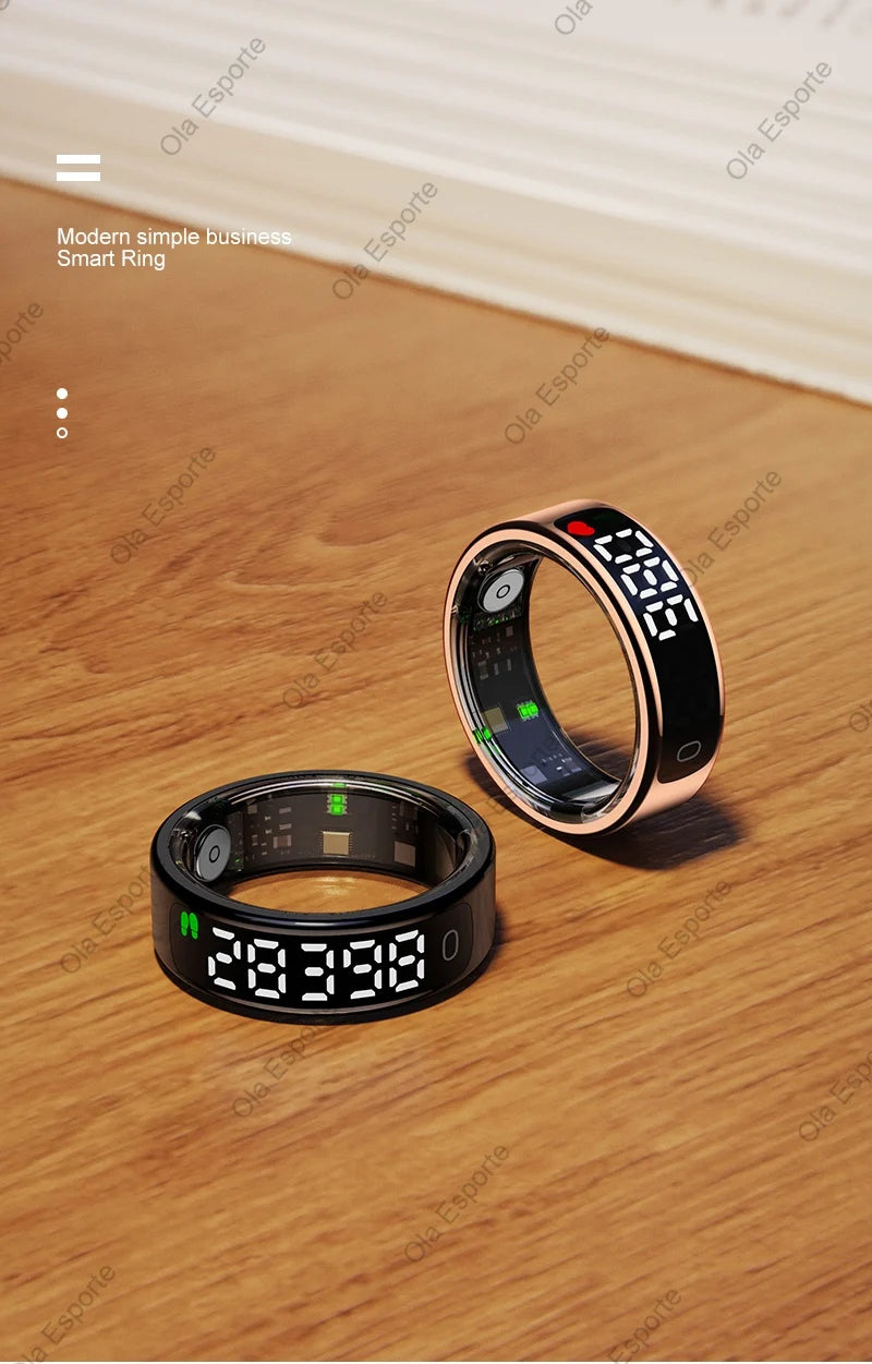 Smart Ring - 5ATM Waterproof with Heart Rate, Sleep & Health Monitoring