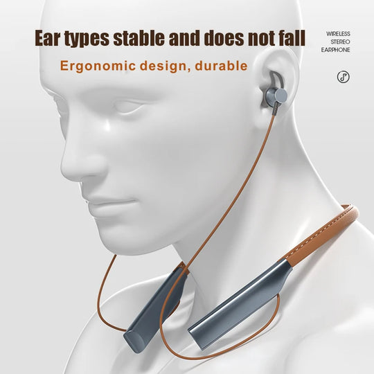 Magnetic Neckband Bluetooth Earphones - Wireless Sport Headset with Mic