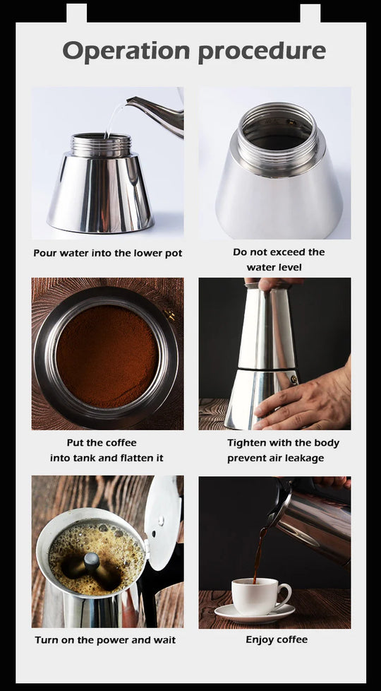 Espresso Coffee Maker Italian Cuban Classic Coffee Pot