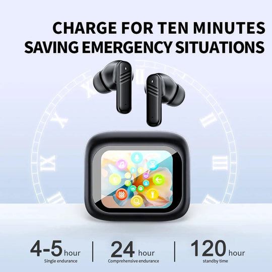 Wireless Earbuds - Touch Screen ANC ENC Noise Cancelling Bluetooth