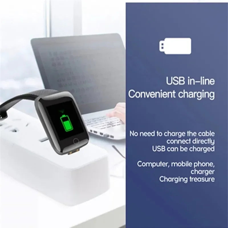 2025 Smartwatch - Full Touch Screen IP67 Waterproof Fitness Tracker