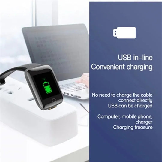 2025 Smartwatch - Full Touch Screen IP67 Waterproof Fitness Tracker