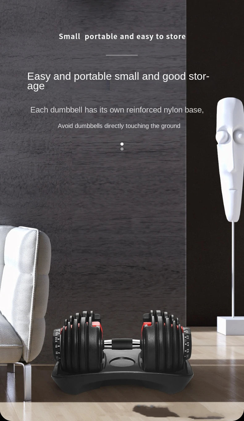 OVOZI Adjustable Dumbbell Men's Dormitory Home Exercise Barbell Kettlebell Exercise Arm Muscle Fitness Equipment Hot New