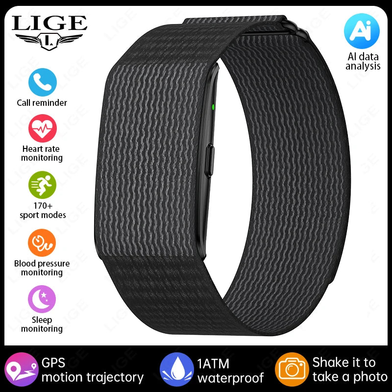 GPS Smart Watch - Heart Rate Blood Pressure Health Tracker Call Reminder