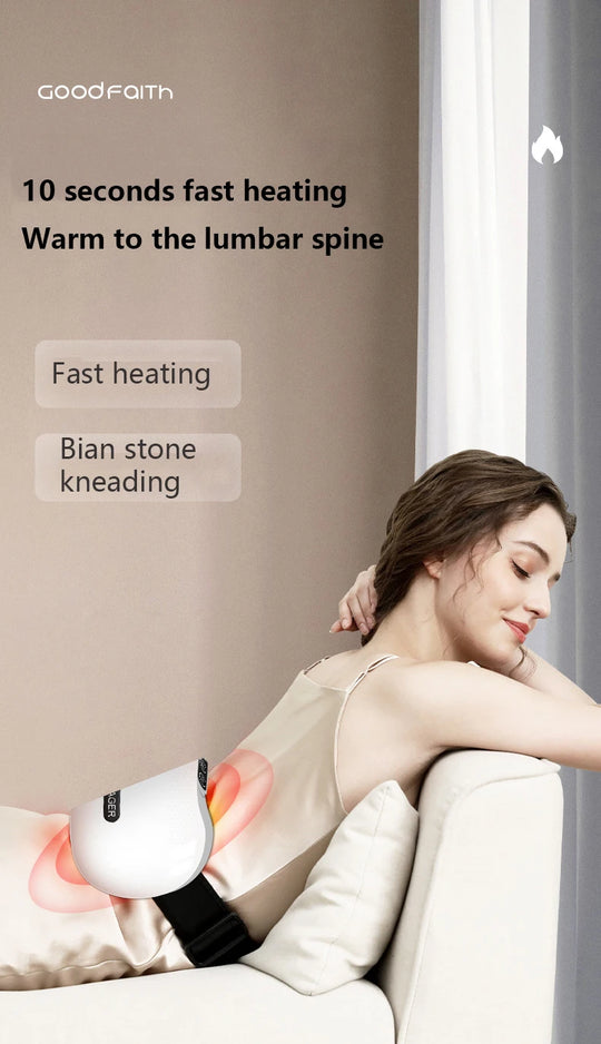 Electric Moxibustion Heating Belt Massager Neck Waist Leg Massage Improve Indigestion