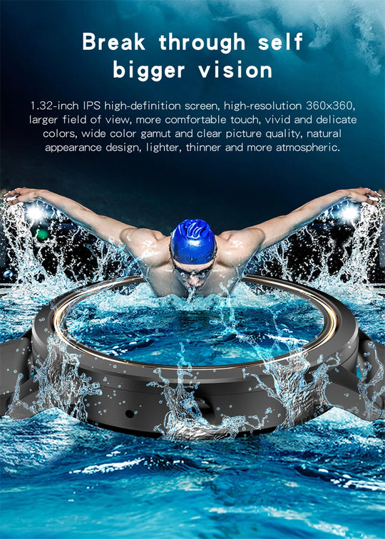 Women's Bluetooth Smart Watch - Heart Rate Blood Pressure Monitor Waterproof Smartwatch for Android & iOS