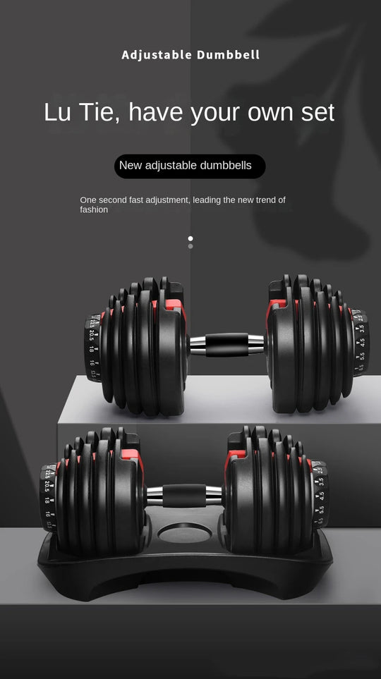 OVOZI Adjustable Dumbbell Men's Dormitory Home Exercise Barbell Kettlebell Exercise Arm Muscle Fitness Equipment Hot New
