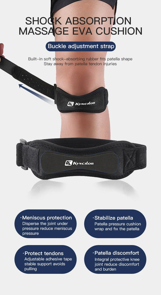 Adjustable Knee Pad for Pain Relief and Knee Support