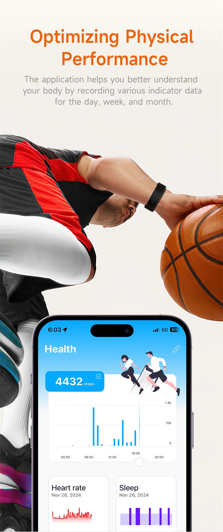 Smart Band Watch - Heart Rate Fitness Tracker Pedometer