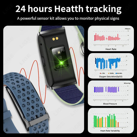 Smart Band Watch - Heart Rate Fitness Tracker Pedometer