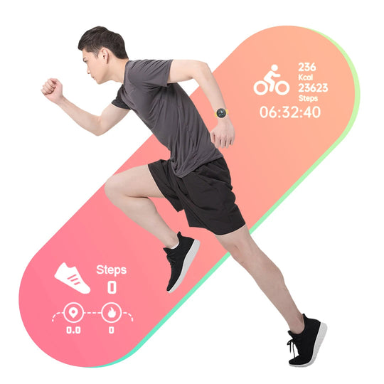 Smart Watch - Bluetooth Fitness Tracker Heart Rate Blood Pressure Monitor