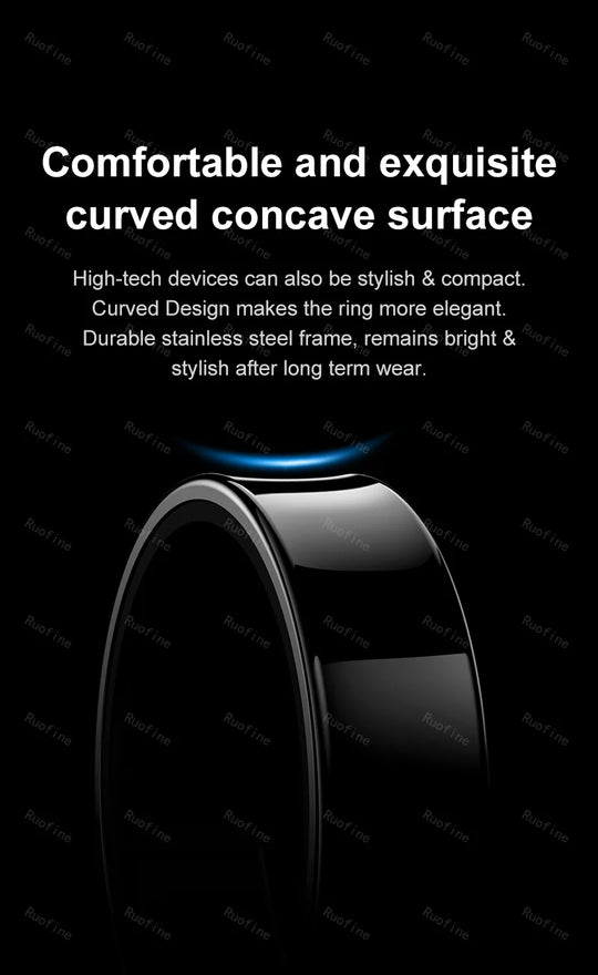 Smart Ring Fitness Tracker - Waterproof Health Monitor