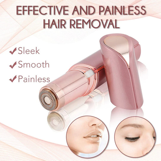 Electric Facial Hair Remover - Lipstick Shaver with Built-in LED Light - for Women