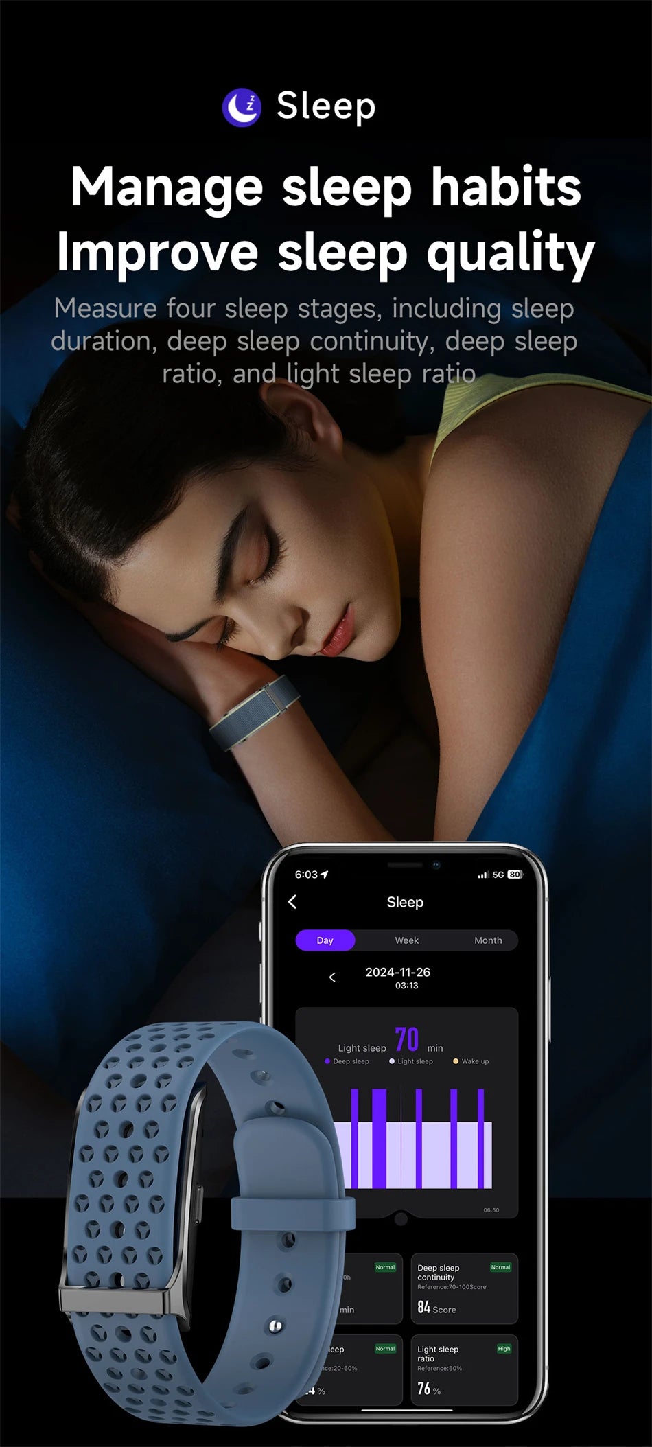 Smart Ring - Sleep & Activity Tracking with Heart Rate Monitor