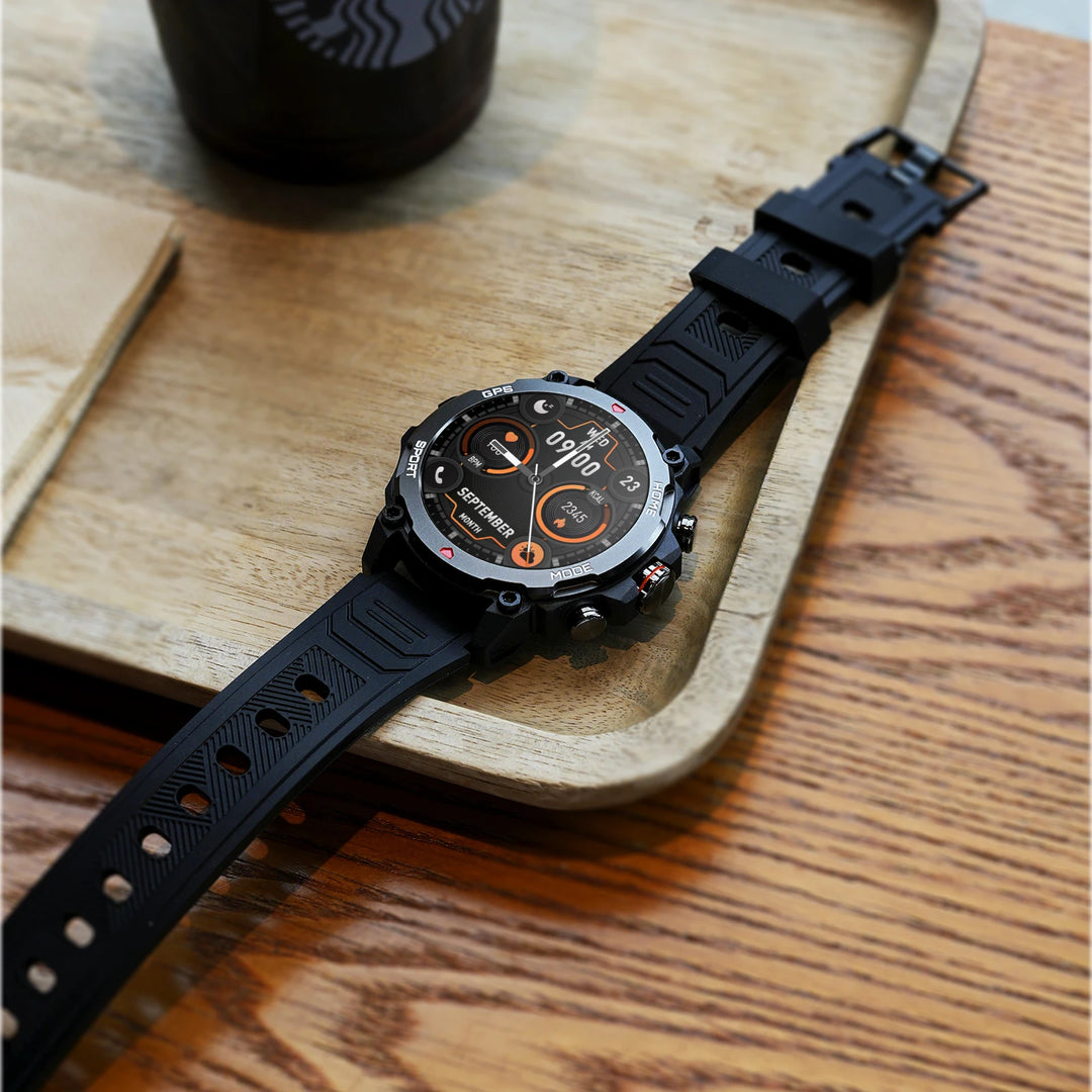 GPS Smartwatch - 1.43" AMOLED AI Sport Fitness Tracker with Bluetooth Call & Compass