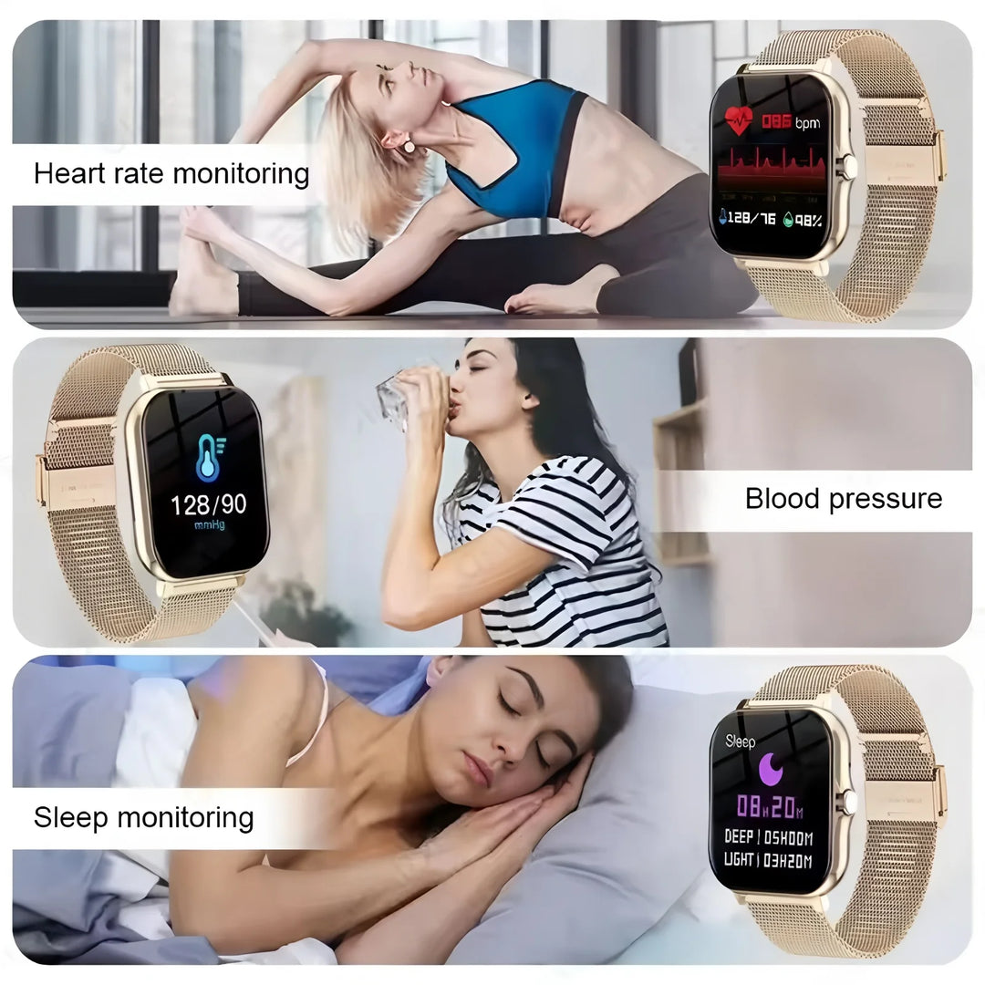 Smart Watch - AMOLED Bluetooth Call GPS NFC Waterproof Fitness Tracker