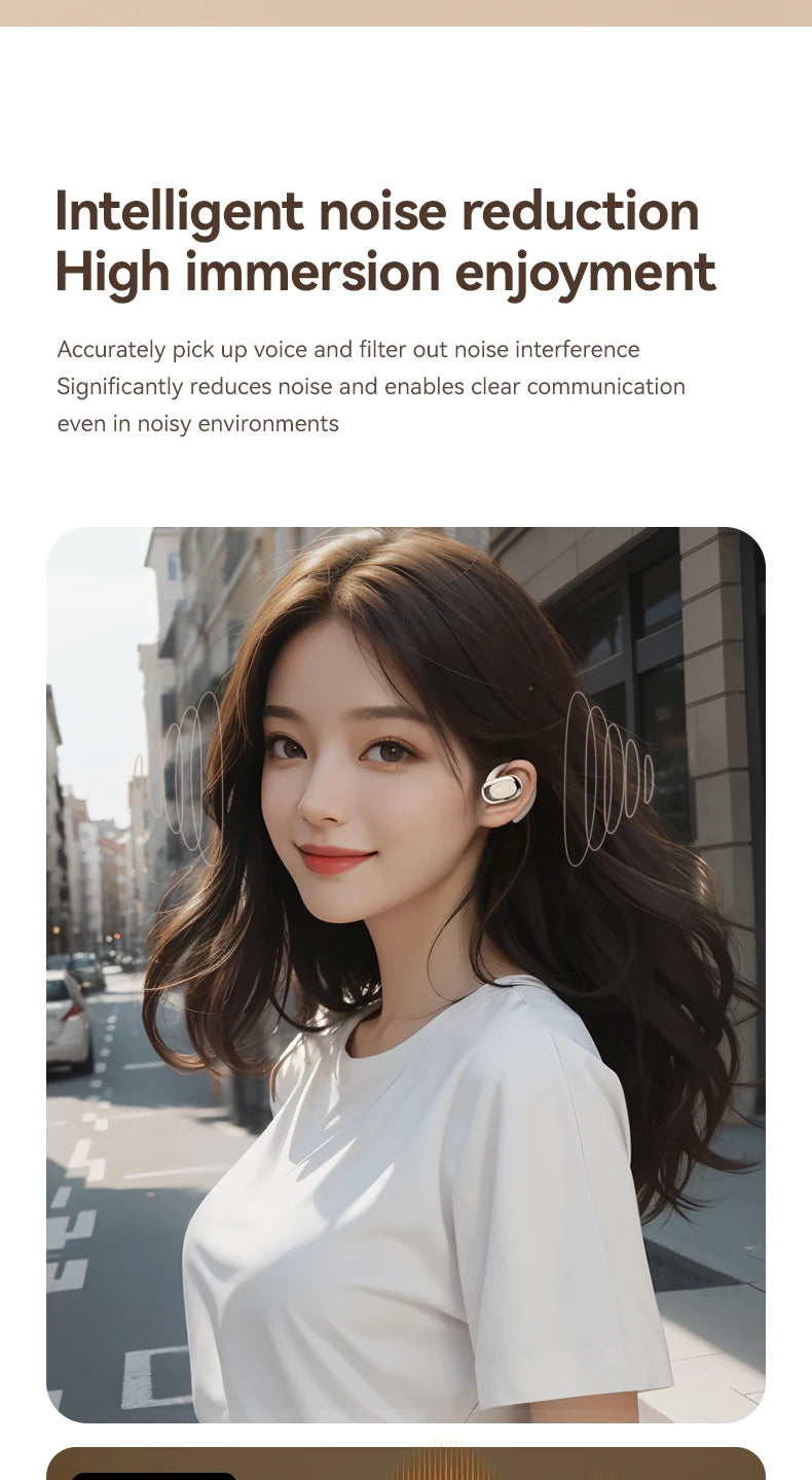 Open-Ear Wireless Earbuds - Bluetooth Low Latency Gaming Sports Headphones