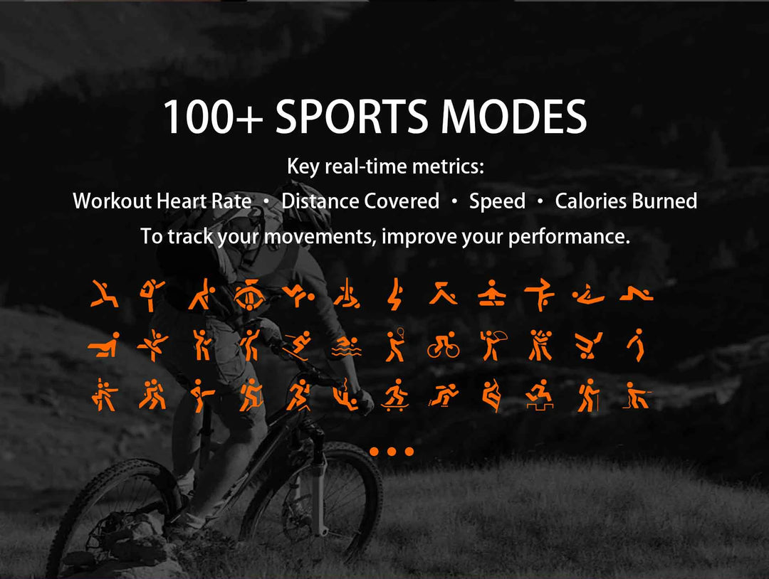 GPS Smart Watch - Heart Rate Blood Oxygen Pressure Bluetooth Call NFC